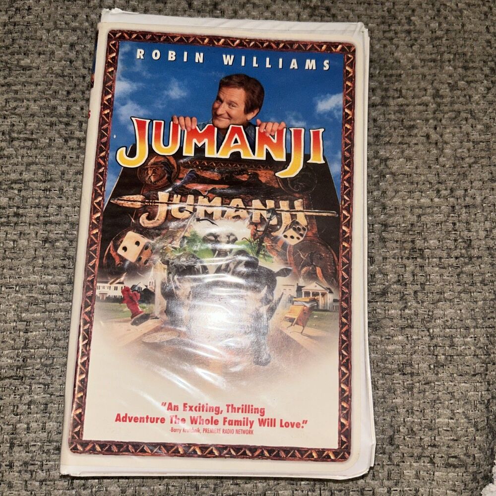 Jumanji (VHS, 1996) With Clamshell Case
